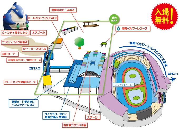 平塚競輪場、当日はこうなります！